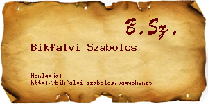 Bikfalvi Szabolcs névjegykártya